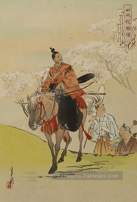 Nihon Hana ZUE 1896 3 Ogata Gekko ukiyo e Peintures à l'huile